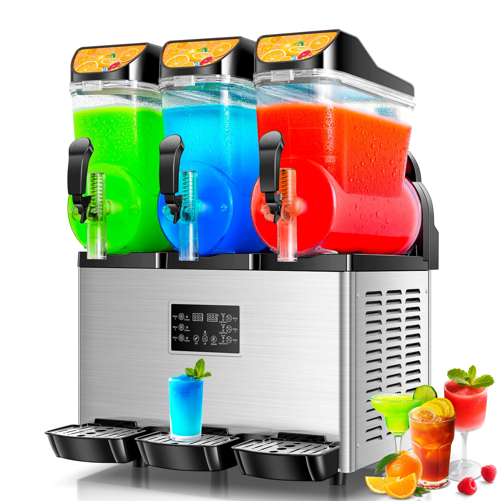 15L Triple-Bowl Slush Machine
